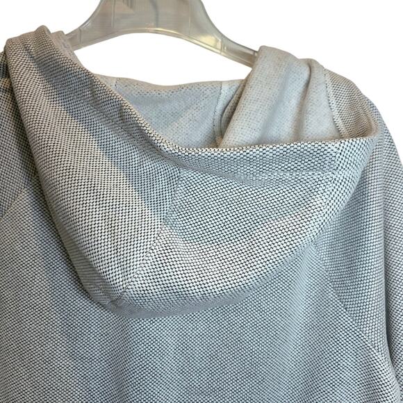 Kyoden Henley Sweatshirt Hoodie Hexagon Top Pullover Womens Sz XL Gray - Picture 7 of 16